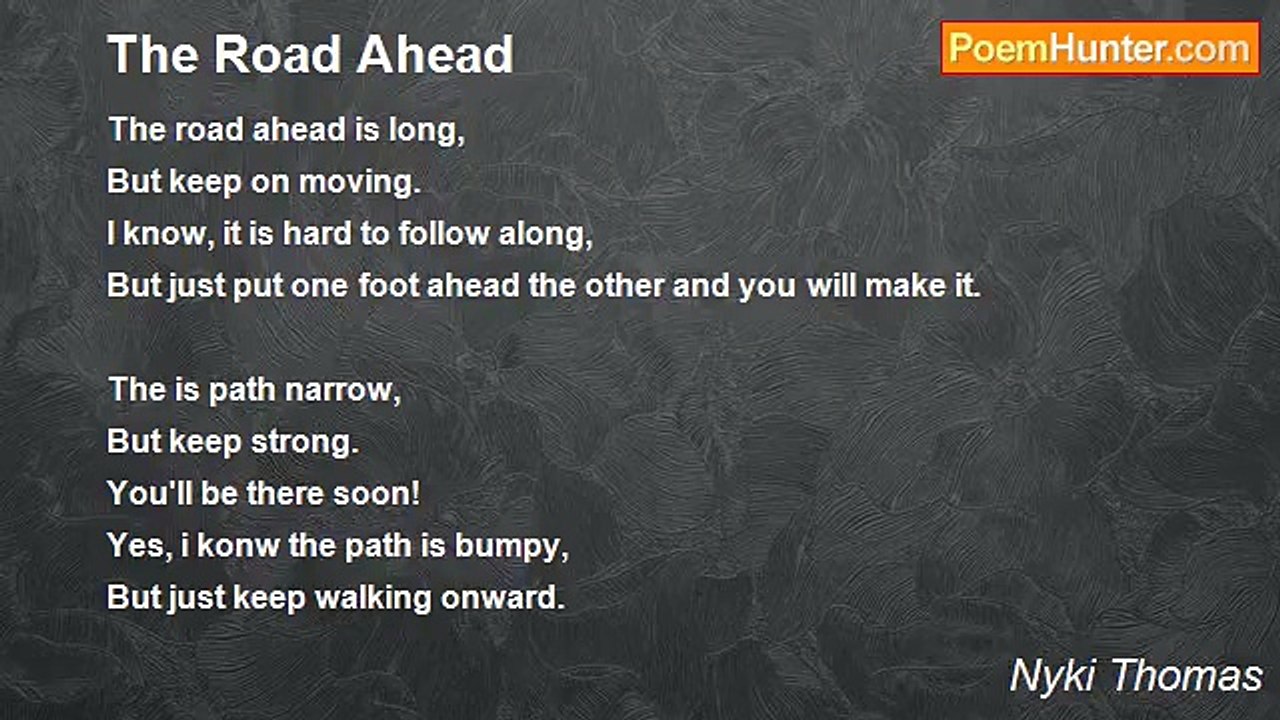Nyki Thomas - The Road Ahead