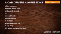 Carsten Thomsen - A CAB DRIVERS CONFESSIONS