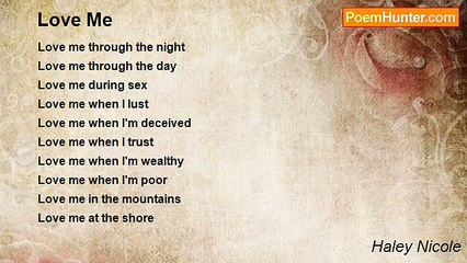 Haley Nicole - Love Me