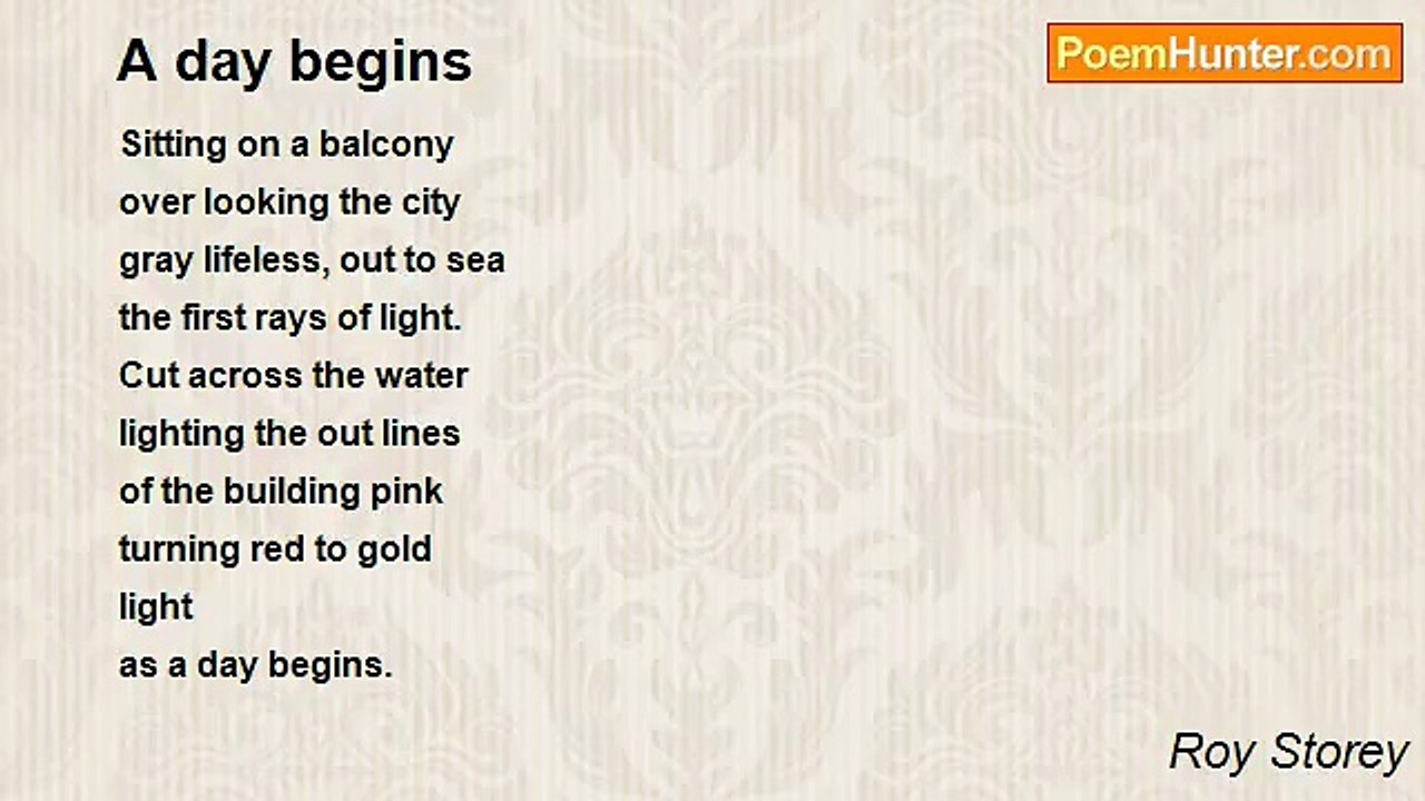 Roy Storey - A day begins