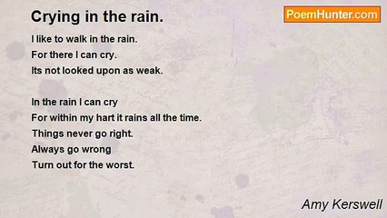 Amy Kerswell - Crying in the rain.