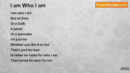 Jess - I am Who I am