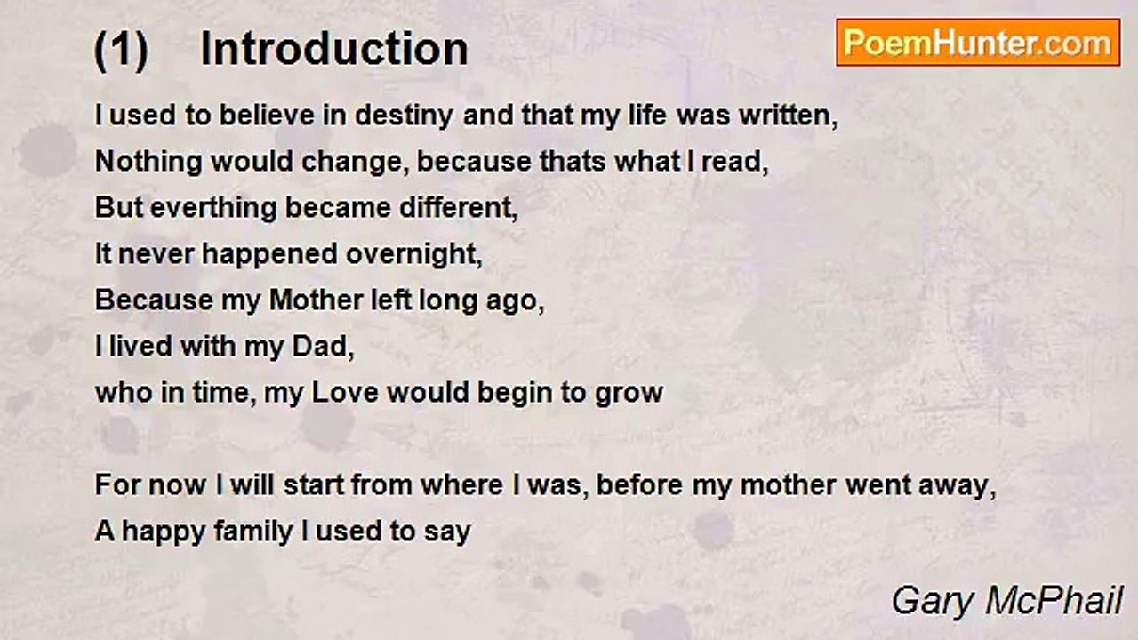 Gary McPhail - (1)    Introduction