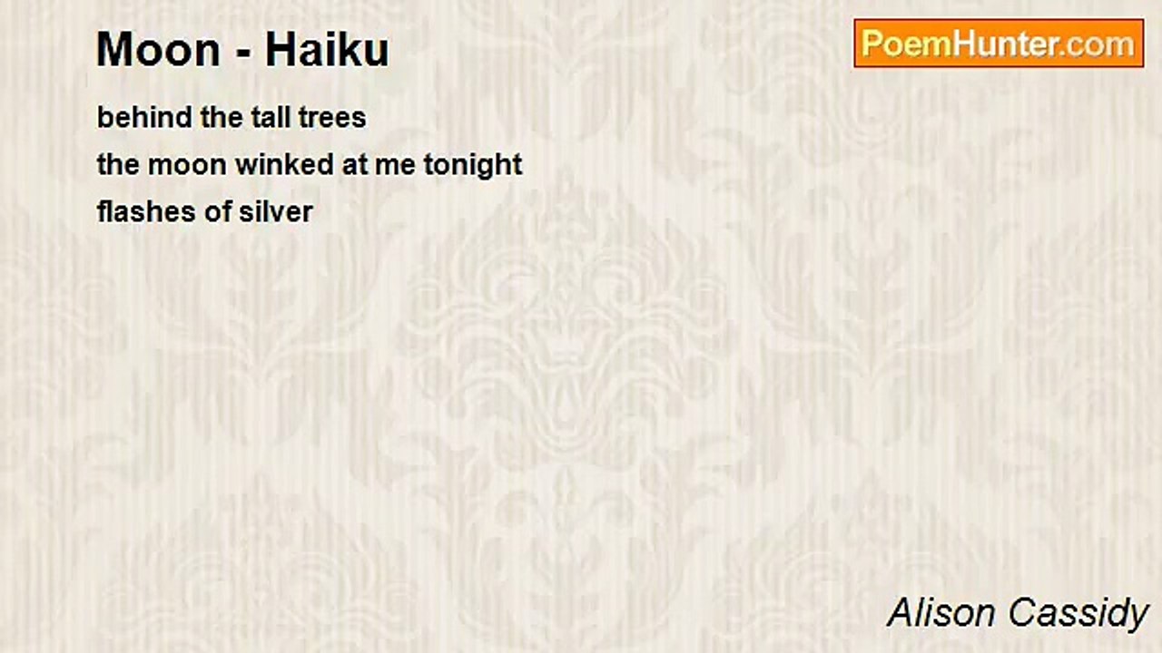 Alison Cassidy - Moon - Haiku