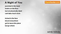 sandy nobody - A Night of You