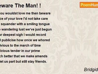 Bridgid Patrick - Beware The Man! !