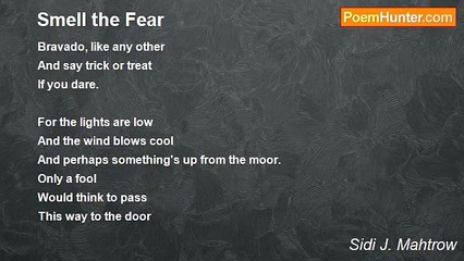 Sidi J. Mahtrow - Smell the Fear