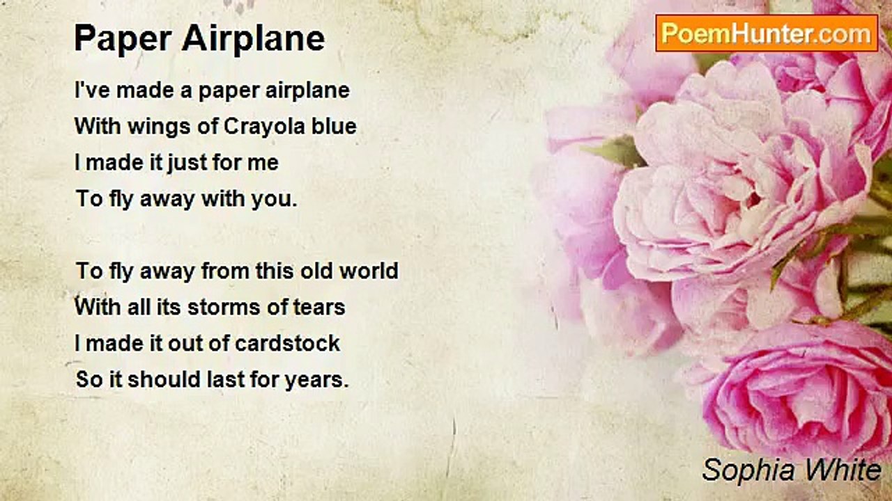 Sophia White - Paper Airplane