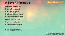 Greg Oosterhouse - A Love All Inclusive