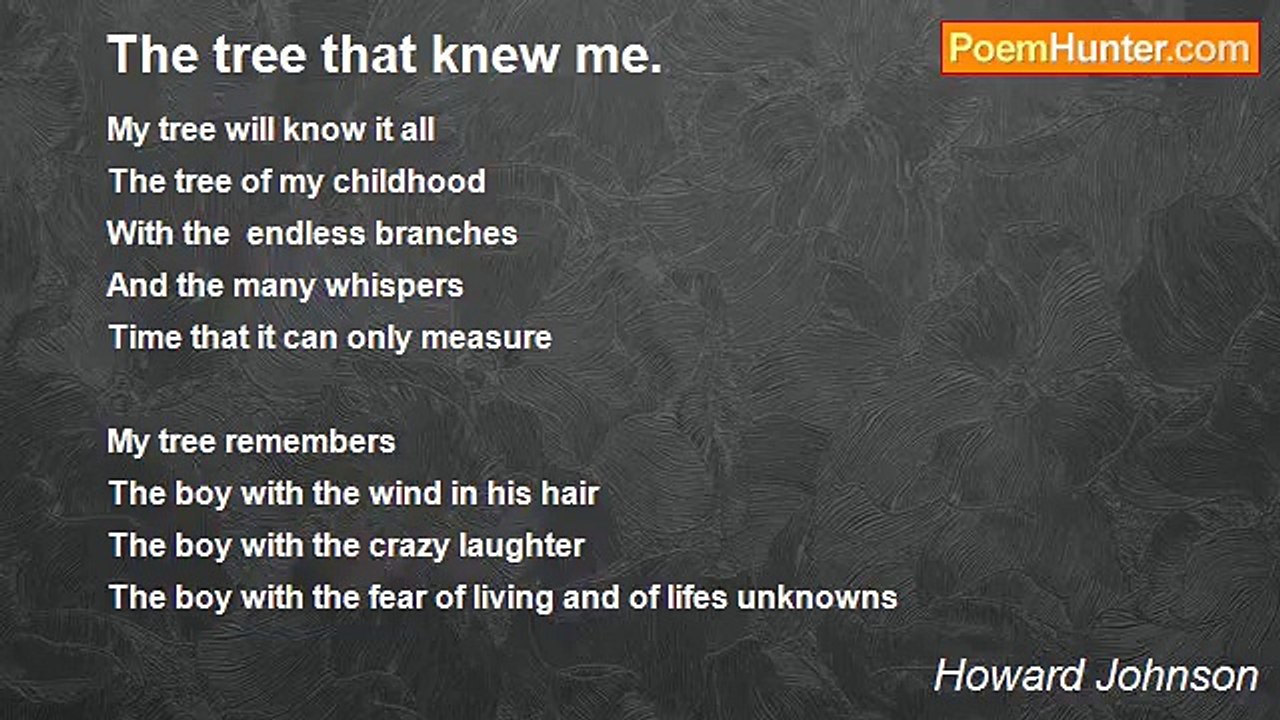 Howard Johnson - The tree that knew me.