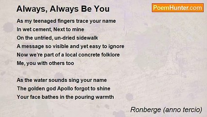 Ronberge (anno tercio) - Always, Always Be You