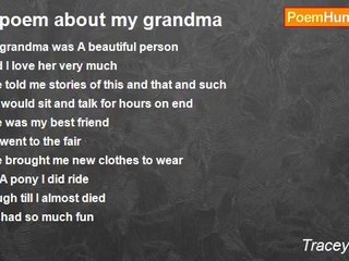 Tracey Collins - A poem about my grandma