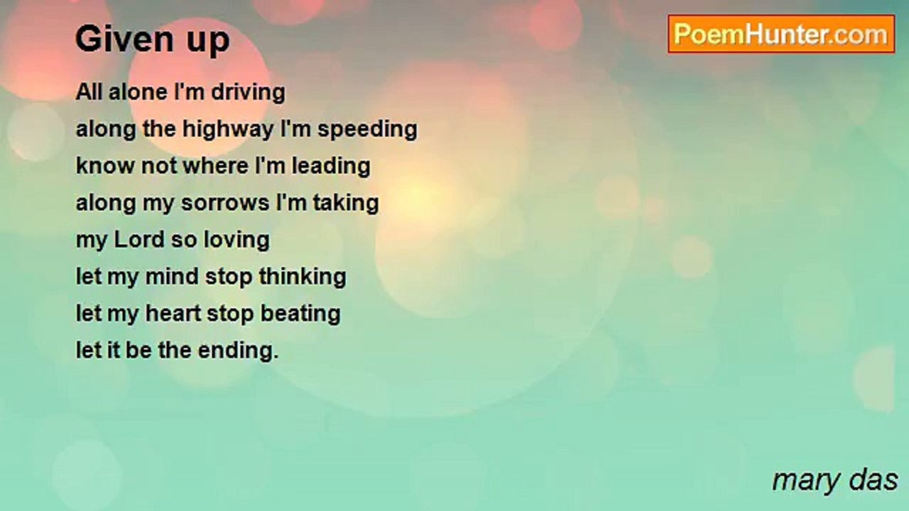 mary das - Given up