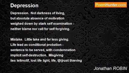 Jonathan ROBIN - Depression