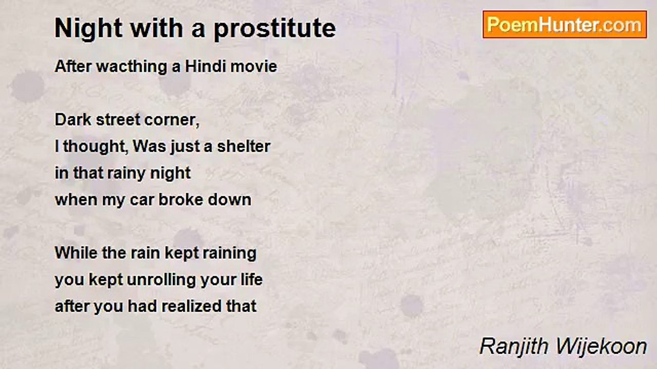 Ranjith Wijekoon - Night with a prostitute