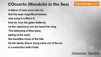 Sebastian Sandok - COncerto (Mandolin in the Sea)
