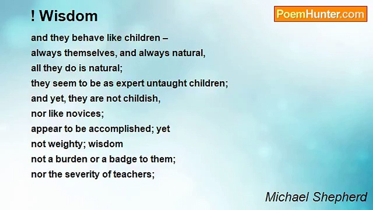 Michael Shepherd - ! Wisdom