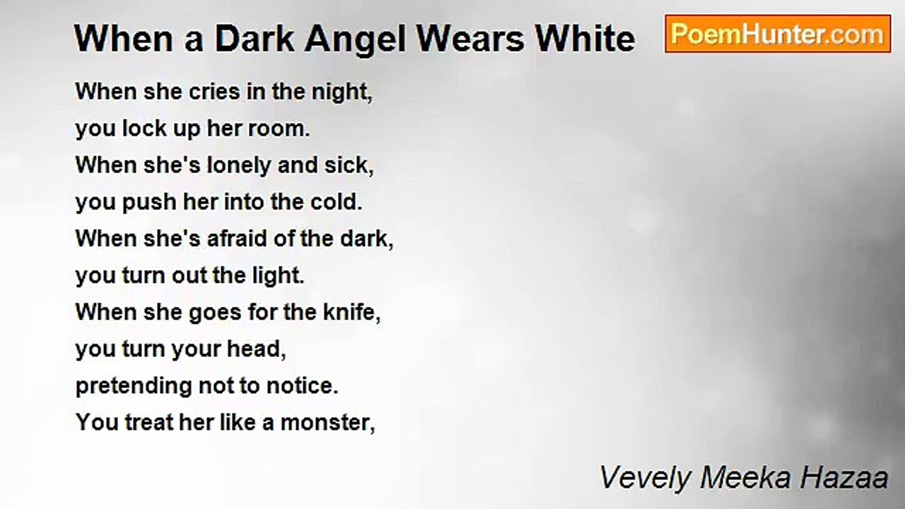 Vevely Meeka Hazaa - When a Dark Angel Wears White
