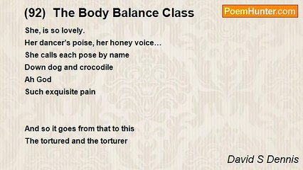 David S Dennis - (92)  The Body Balance Class