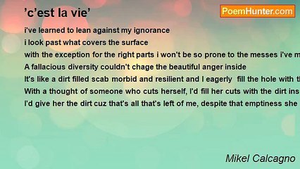 Mikel Calcagno - ’c’est la vie’