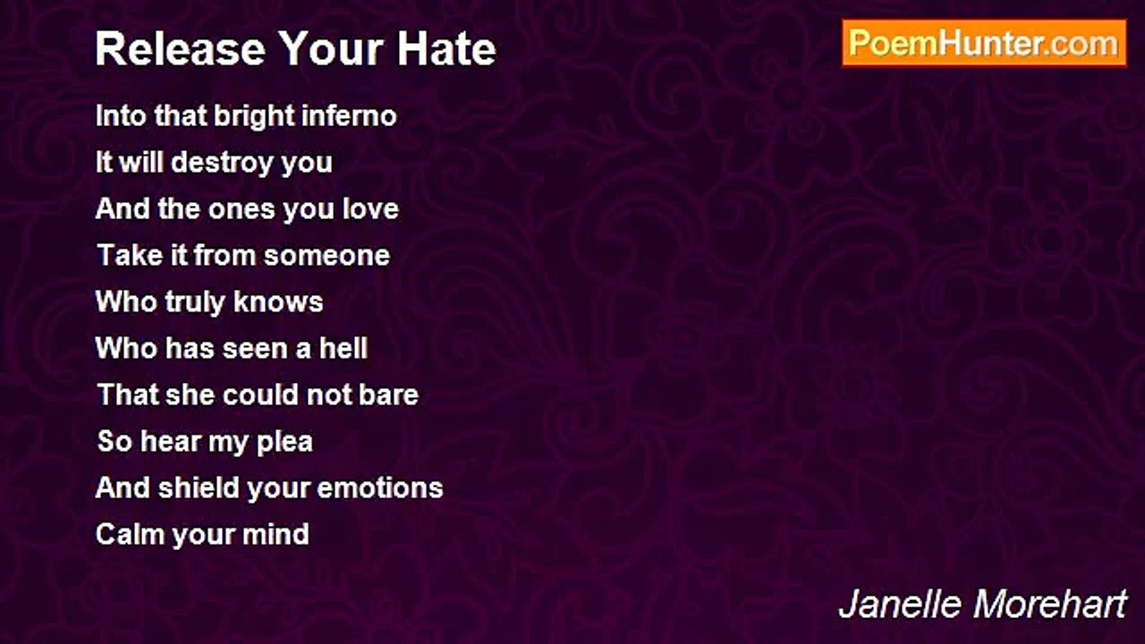 Janelle Morehart - Release Your Hate