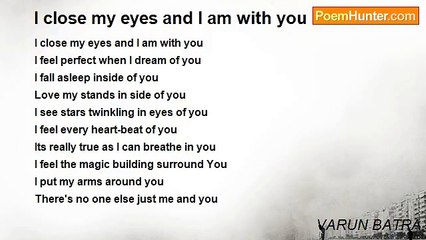 VARUN BATRA - I close my eyes and I am with you