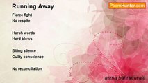 asma bahrainwala - Running Away