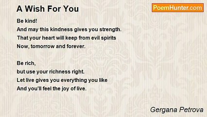 Gergana Petrova - A Wish For You