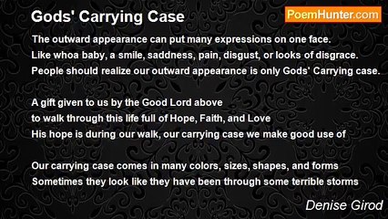 Denise Girod - Gods' Carrying Case