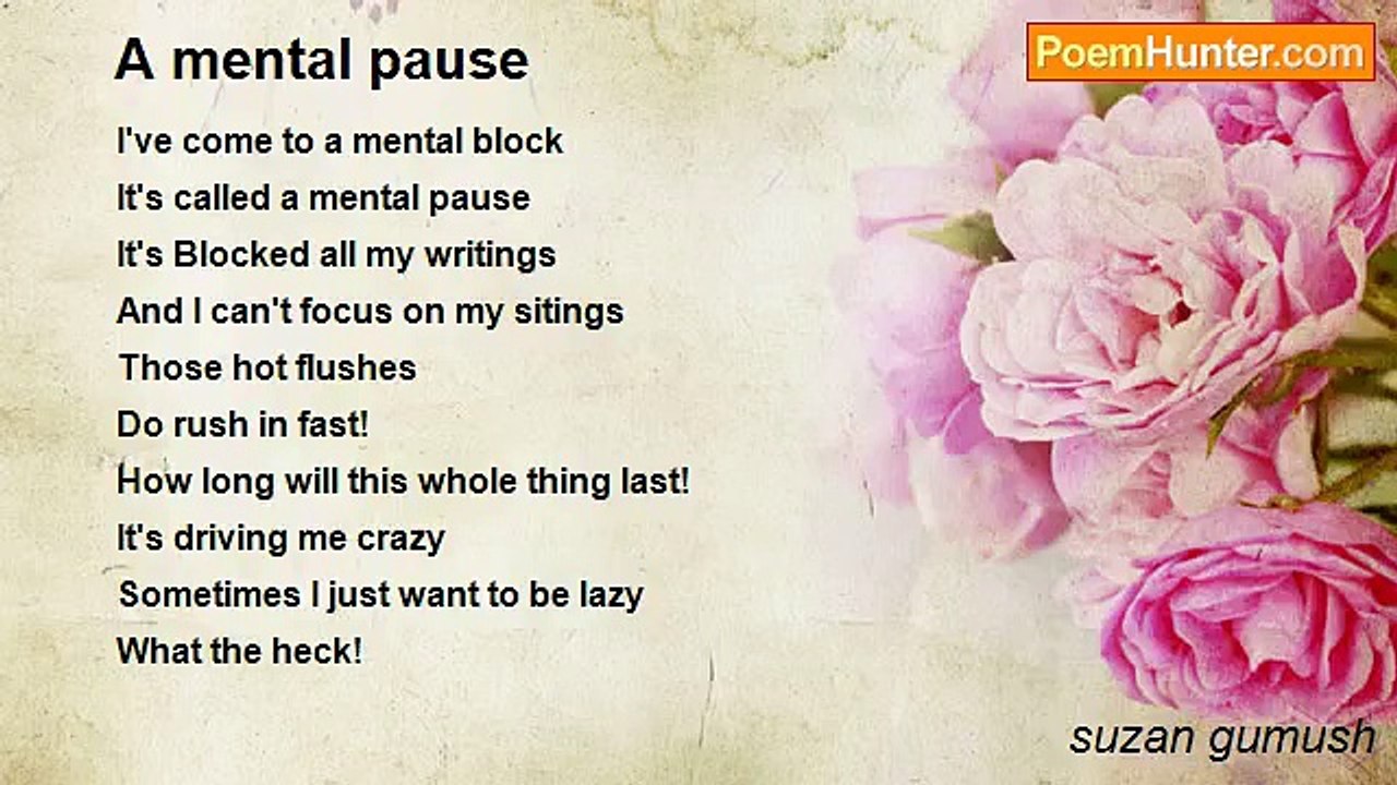 suzan gumush - A mental pause