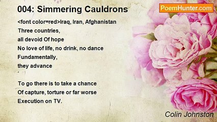 Colin Johnston - 004: Simmering Cauldrons