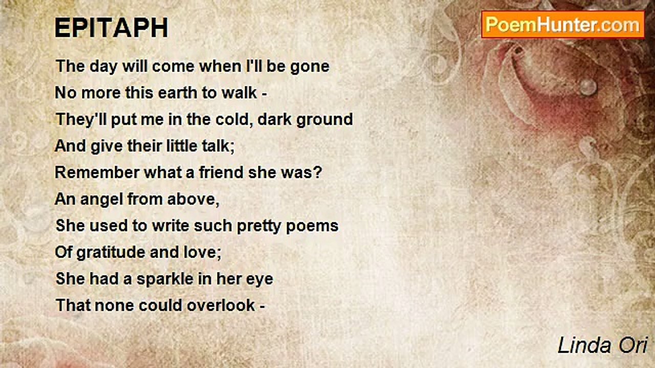 Linda Ori - EPITAPH