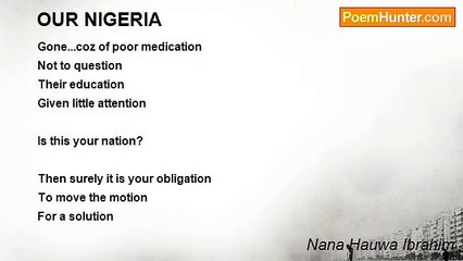 Nana Hauwa Ibrahim - OUR NIGERIA