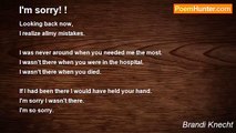 Brandi Knecht - I'm sorry! !