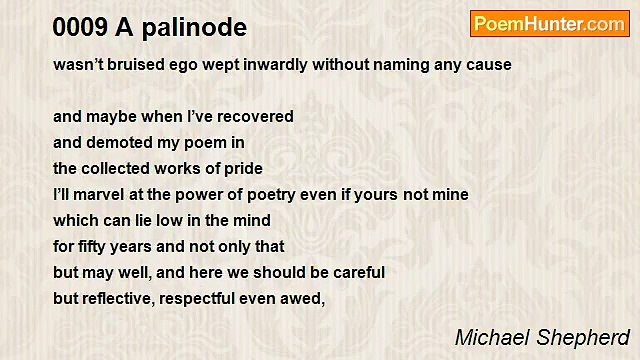 Michael Shepherd - 0009 A palinode