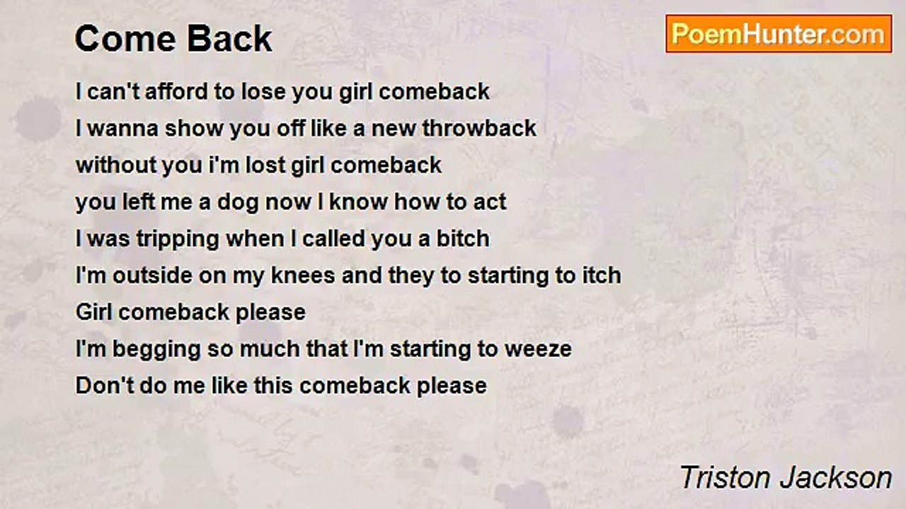 Triston Jackson - Come Back