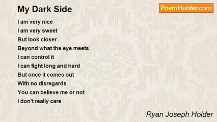 Ryan Joseph Holder - My Dark Side