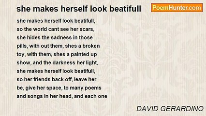DAVID GERARDINO - she makes herself look beatifull