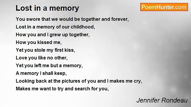 Jennifer Rondeau - Lost in a memory