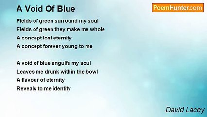 David Lacey - A Void Of Blue