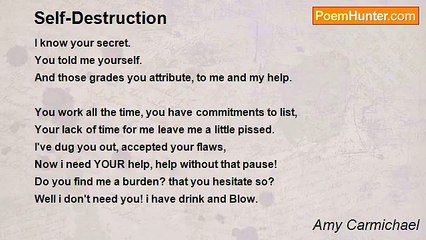 Amy Carmichael - Self-Destruction