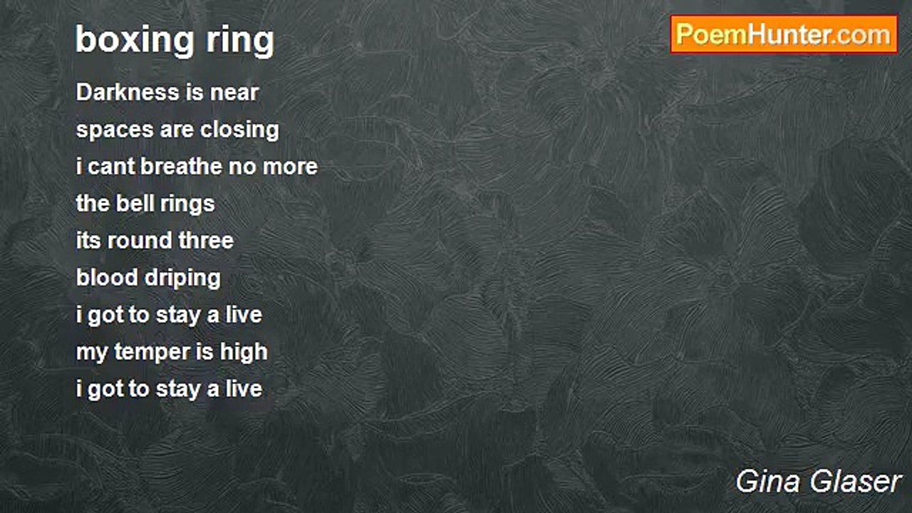 Gina Glaser - boxing ring