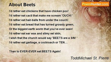 ToddMichael St. Pierre - About Beets