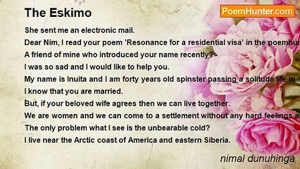 nimal dunuhinga - The Eskimo