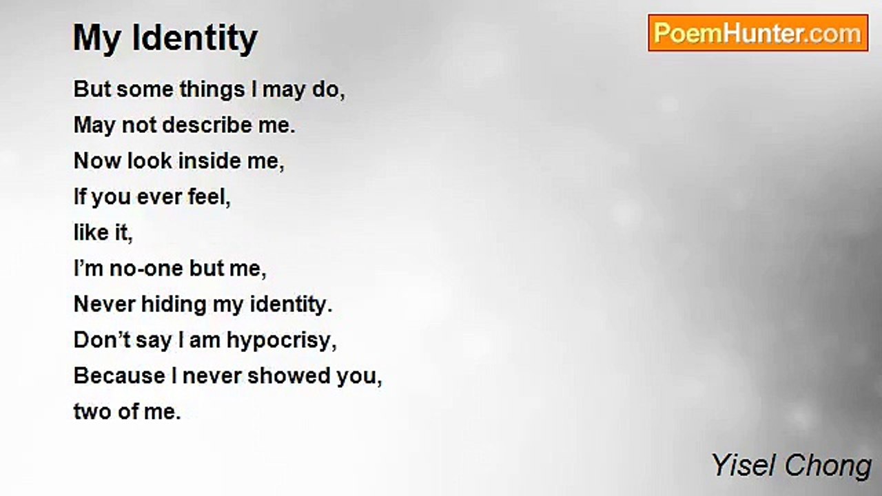 Yisel Chong - My Identity