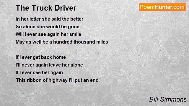 Bill Simmons - The Truck Driver