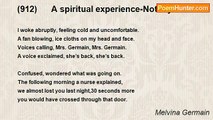 Melvina Germain - (912)      A spiritual experience-Not my time