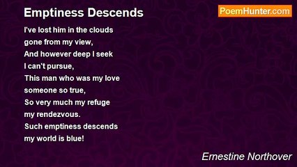 Ernestine Northover - Emptiness Descends