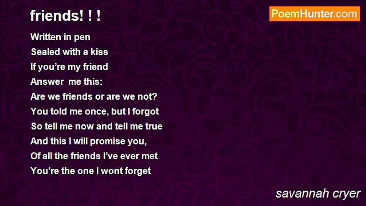 savannah cryer - friends! ! !
