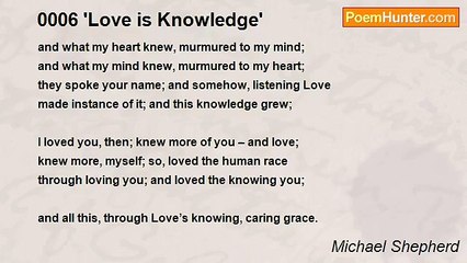 Michael Shepherd - 0006 'Love is Knowledge'